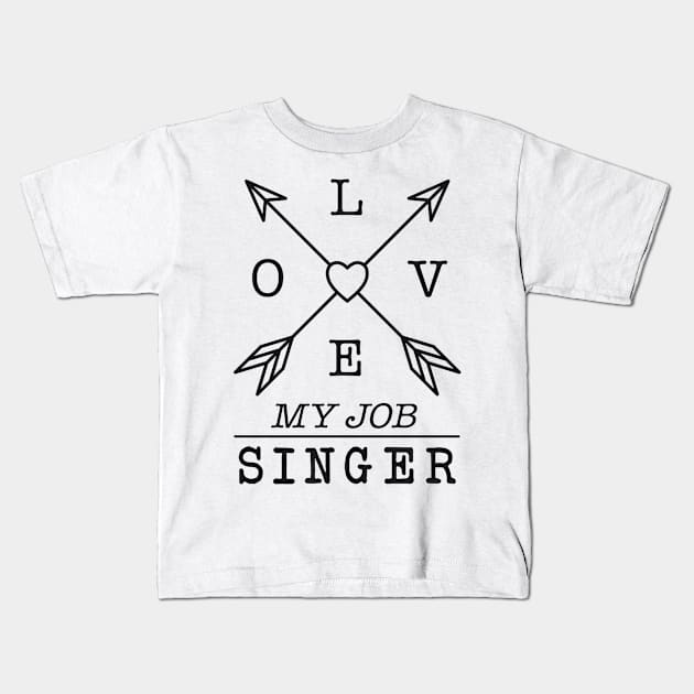 Singer profession Kids T-Shirt by SerenityByAlex